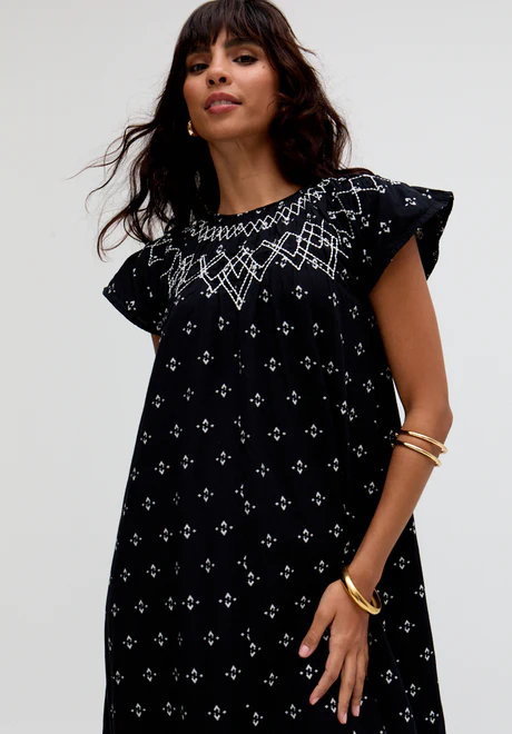 embroidered pleated jacquard maxi skirt